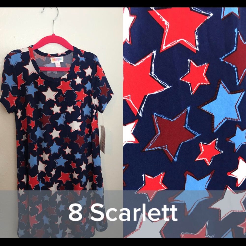 LulaRoe Scarlett, Size 8. Americana.